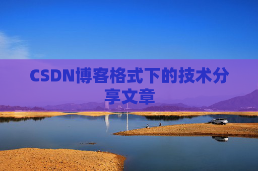 CSDN博客格式下的技术分享文章